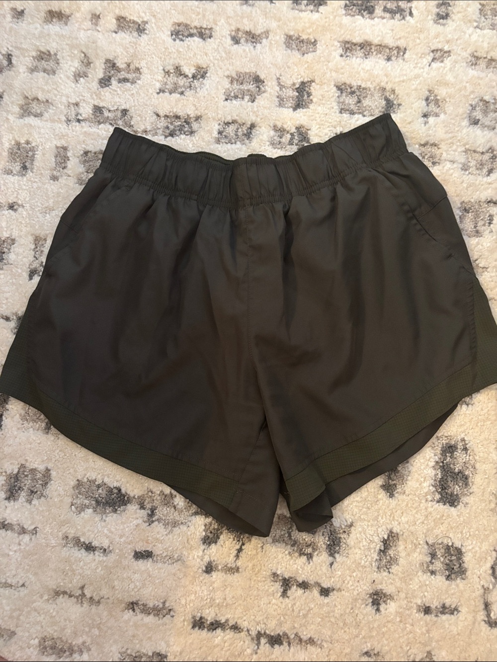 Athletic Works Olive Green Women's Running Shorts